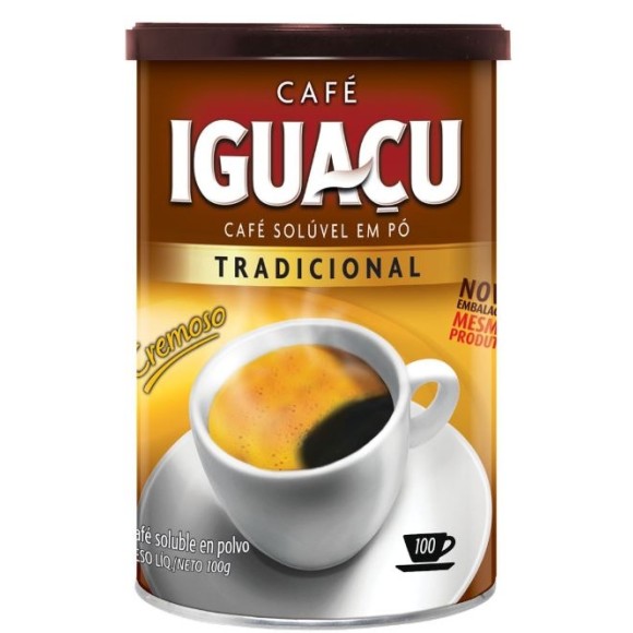 IGUAÇU CAFÉ SOLÚVEL LATA 100G