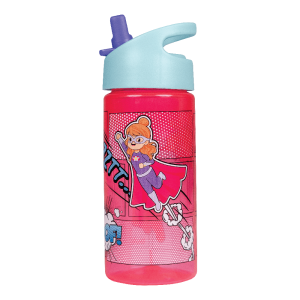 GARRAFA SUPER HEROINAS ROSA 380ML 18m