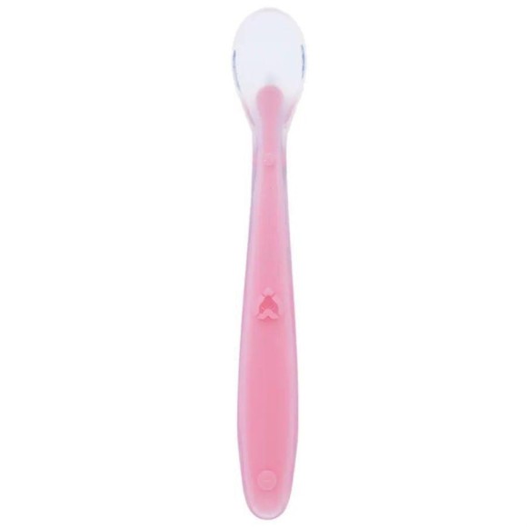 BUBA COLHER DE SILICONE BABY AZUL OU ROSA