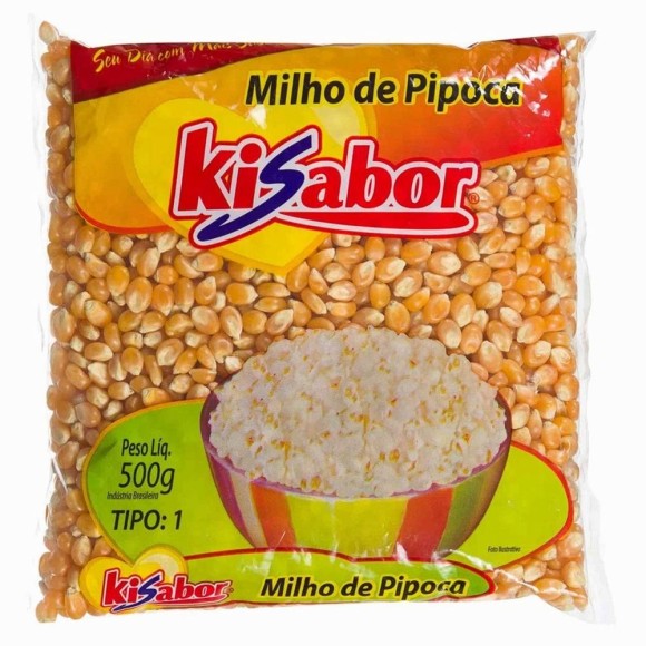 MILHO DE PIPOCA KISABOR 500G