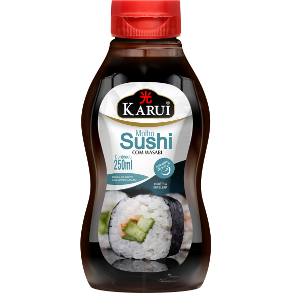 KARUI SHOYU COM WASABI PARA SUSHI 250ML