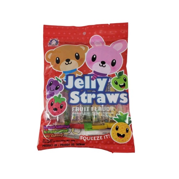 ABC JELLY STRAW CANUDOS 300G