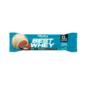ATLHETICA NUTRITION BEST WHEY PROTEIN BAR DUO BIANCO AL LATTE 49G