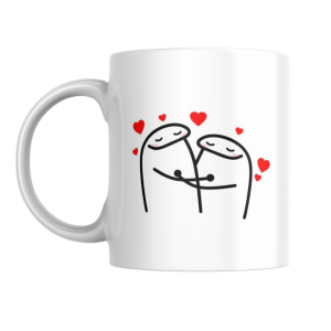 EMI CANECA DE PORCELANA BONECO FLORK AMOR