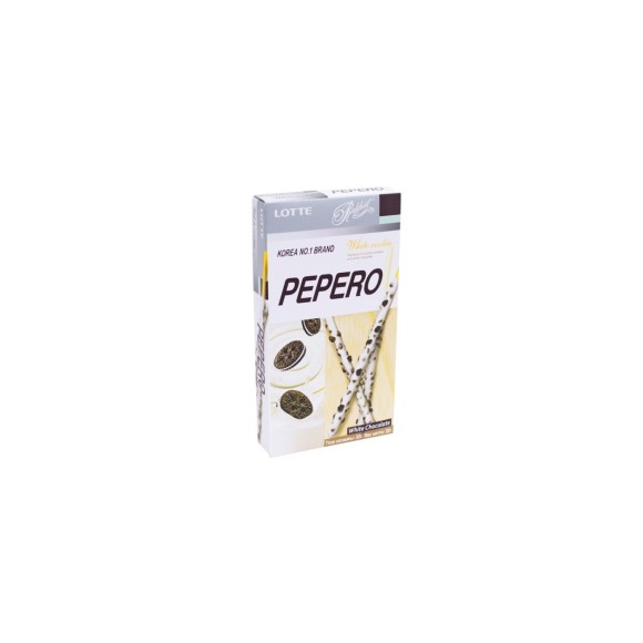 LOTTE PEPERO BISCOITO PALITO CHOCOLATE BRANCO WHITE COOKIE 32G