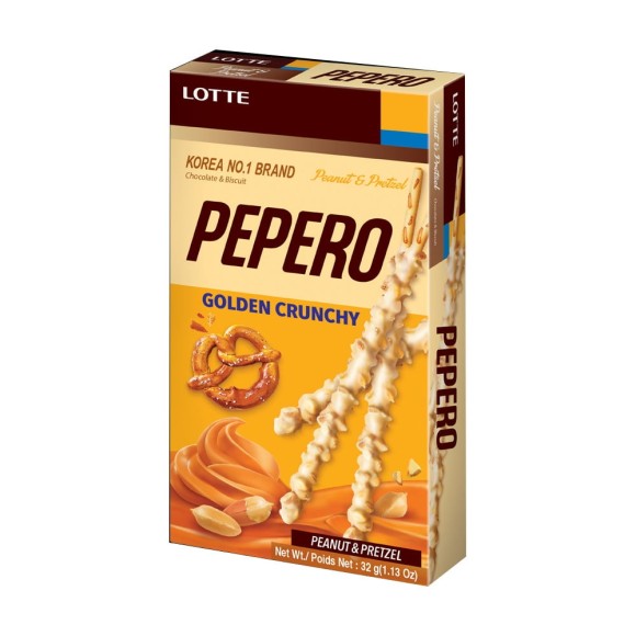 LOTTE PEPERO AMENDOIM E PRETZEL 32G