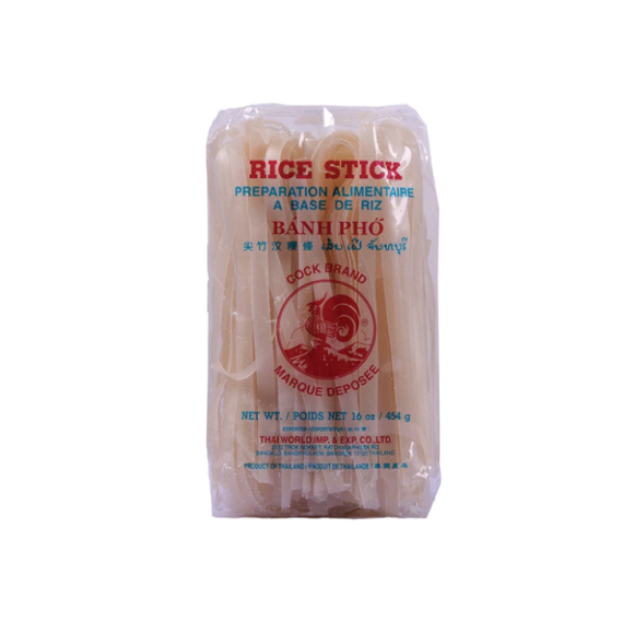 MACARRÃO DE ARROZ COCK RICE STICK 10MM 454G