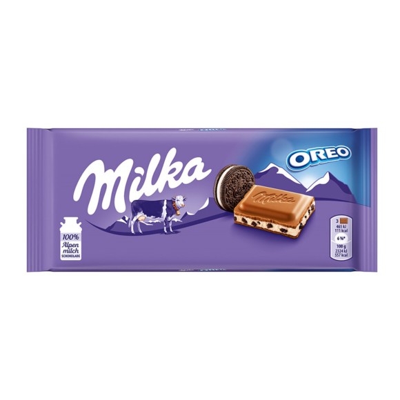 MILKA CHOCOLATE AO LEITE C/ OREO 100G